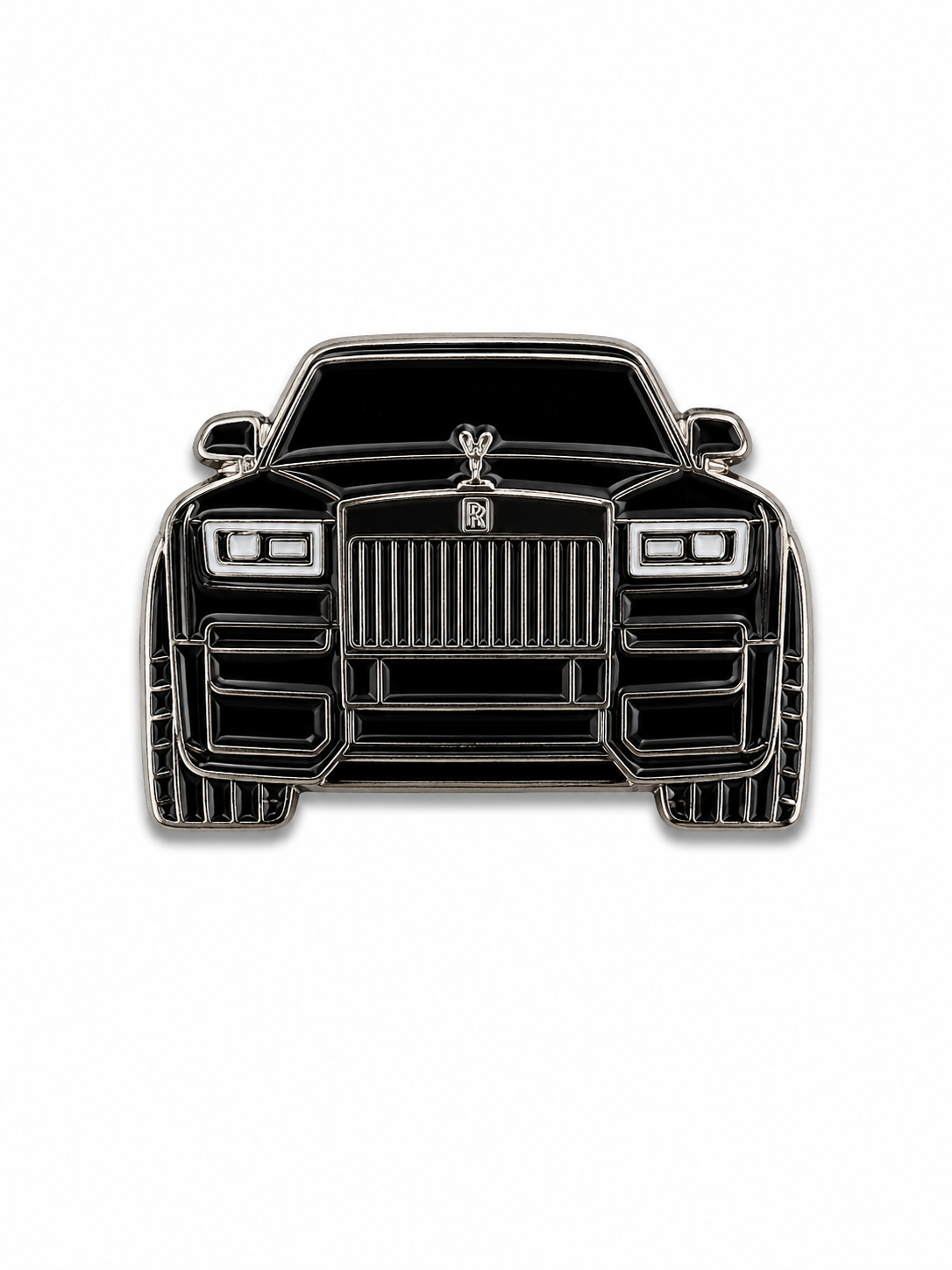 Black Rolls Royce Enamel Sticker