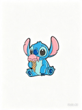 Stitch Enamel Sticker