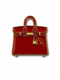 Red Birkin Bag Enamel Sticker
