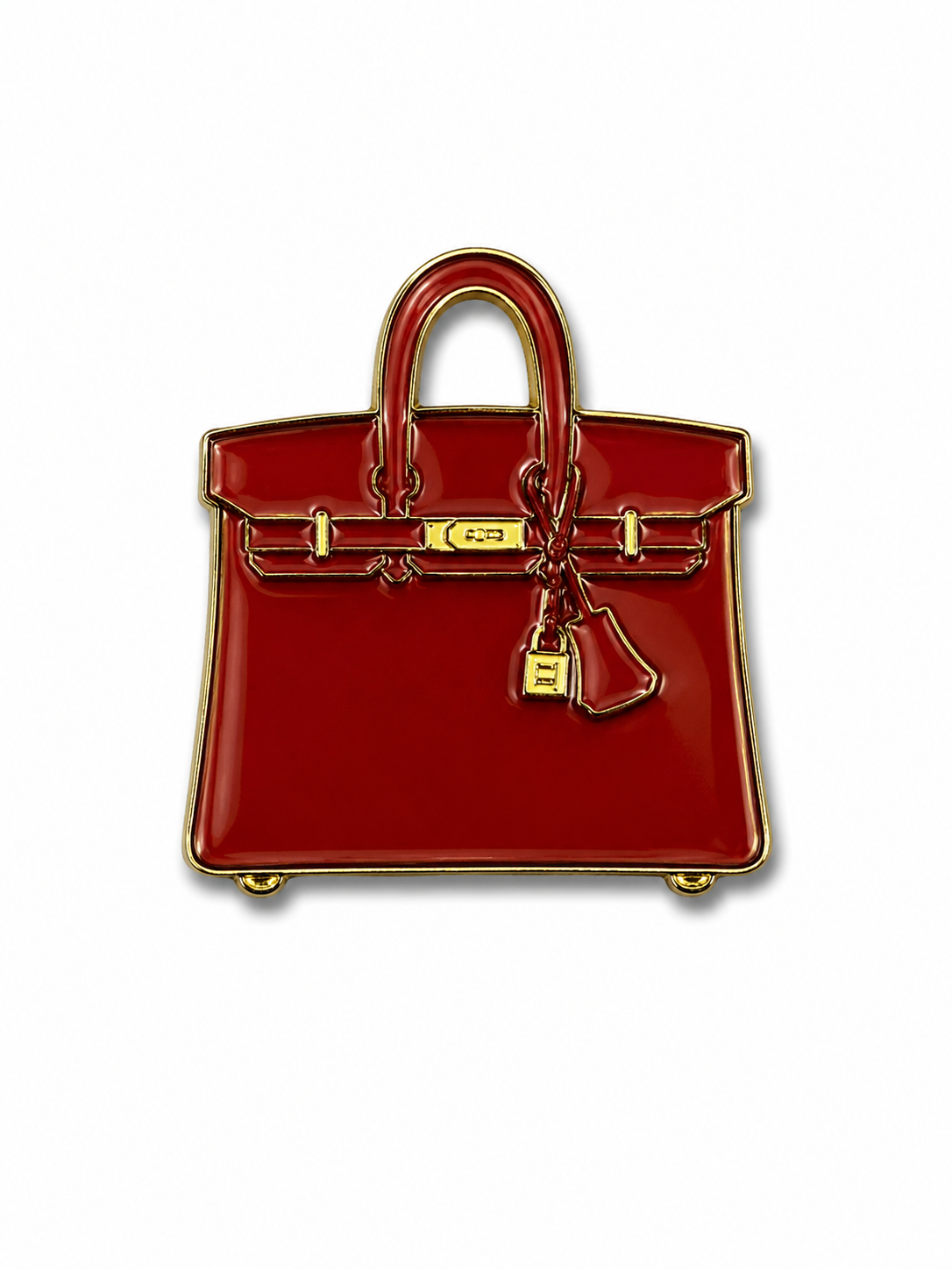 Red Birkin Bag Enamel Sticker