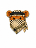 Keffiyeh Bear Enamel Sticker