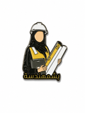 بشمهندسة (Lady Engineer) Enamel Phone Sticker