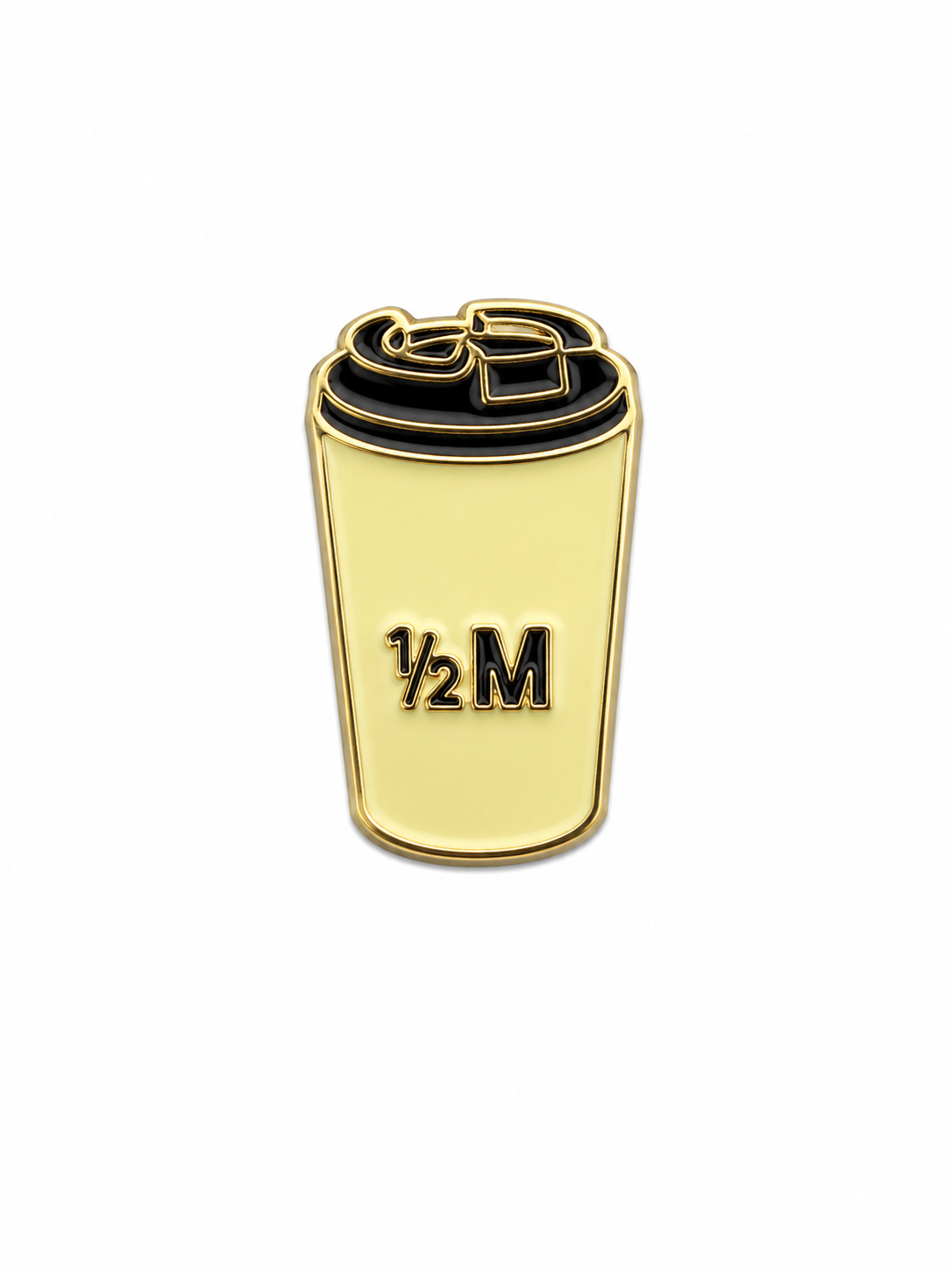 ½M Coffe Cup Enamel Sticker