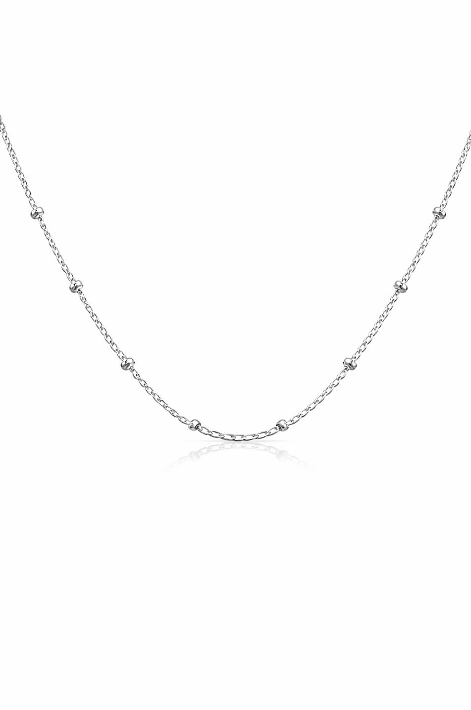 Silver Beaded Necklace