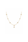 Aurora Flower Drop Necklace