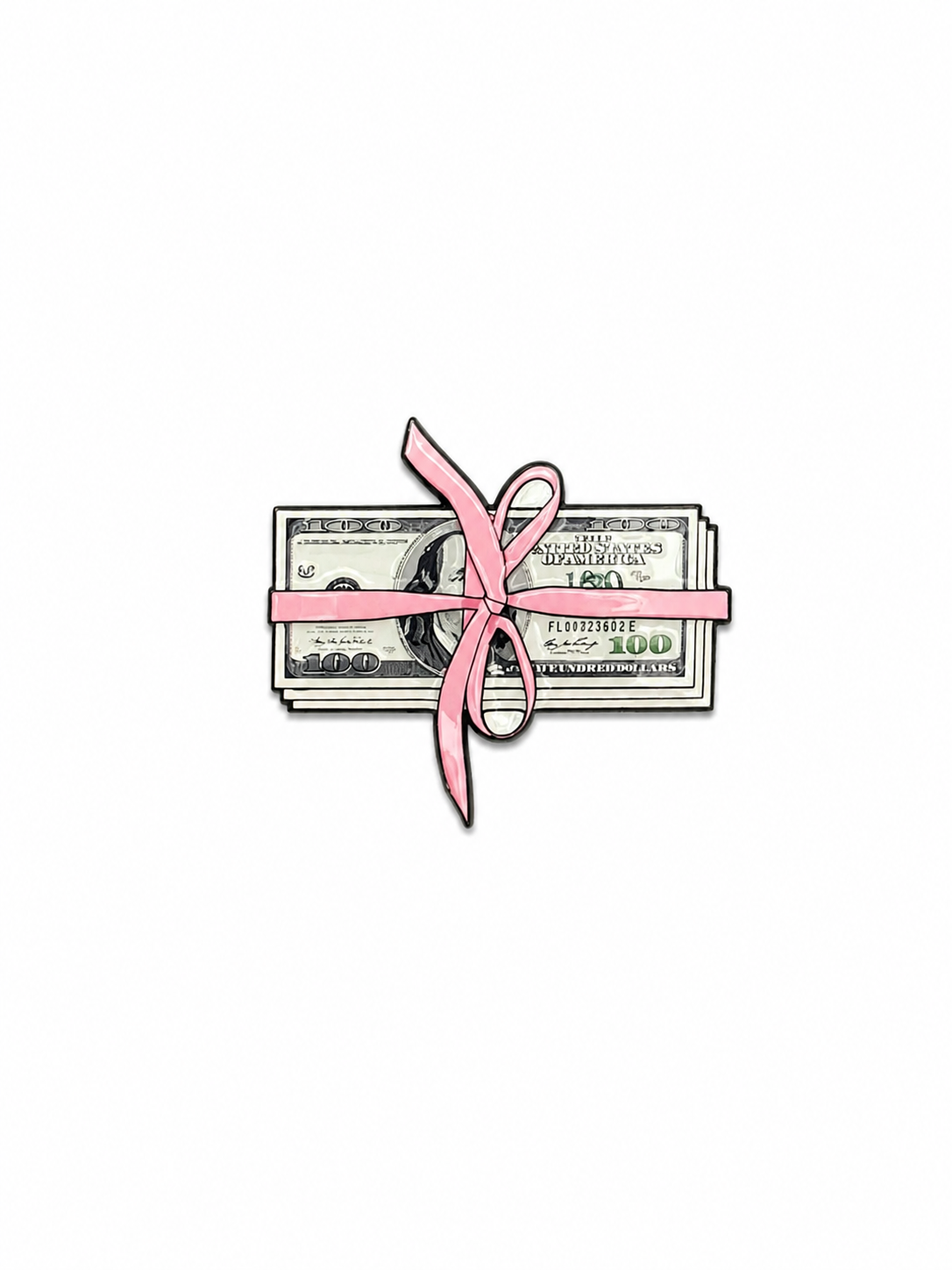 Money Gift Enamel Sticker