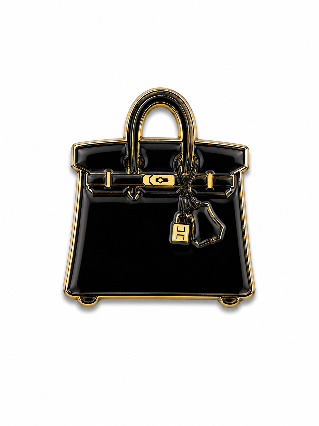 Black Birkin Enamel Sticker