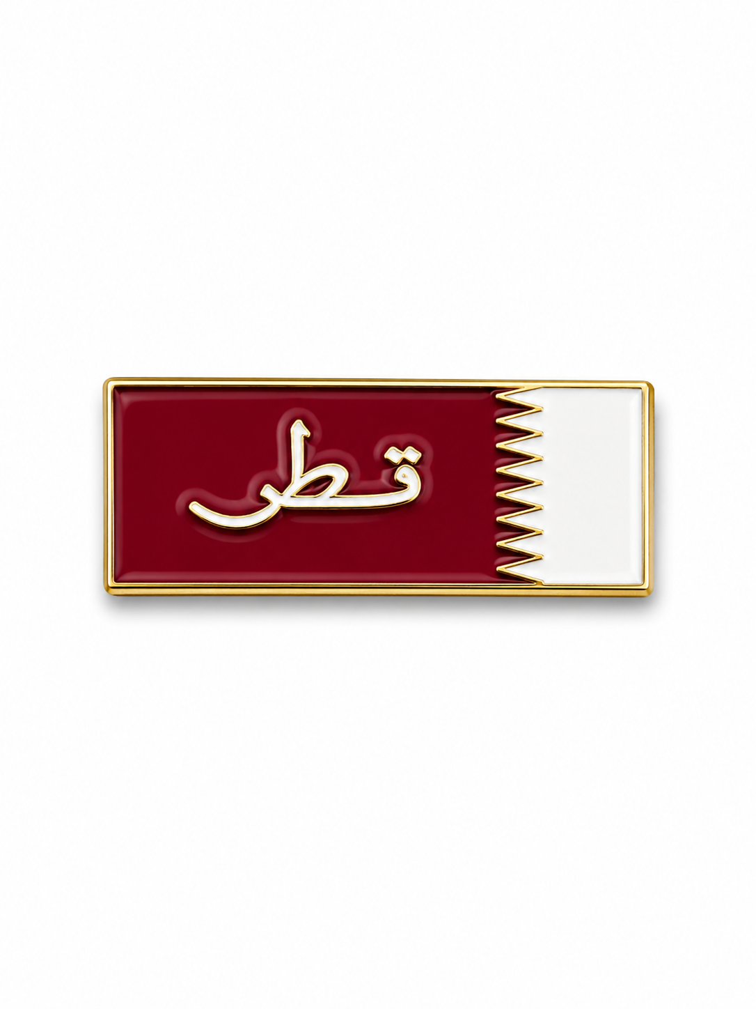 Qatar Flag Enamel Sticker