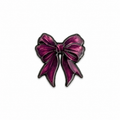 Burgundy Ribbion Bow Enamel Sticker
