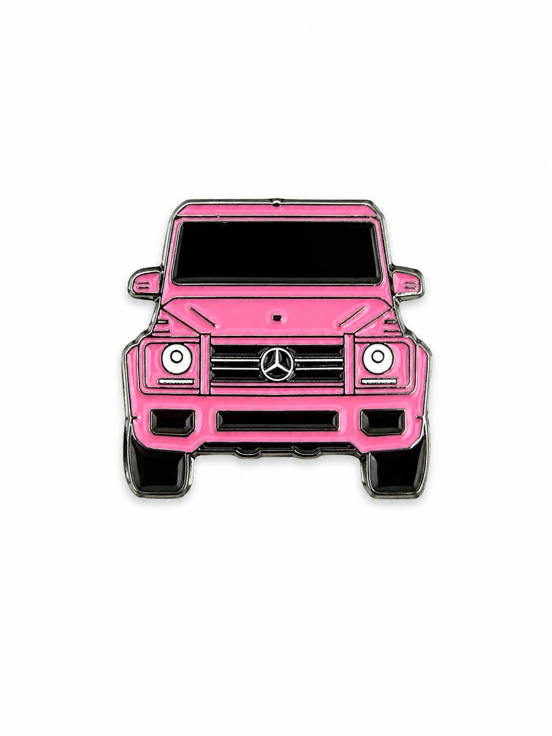 Face Front Pink G-Wagon Enamel Sticker