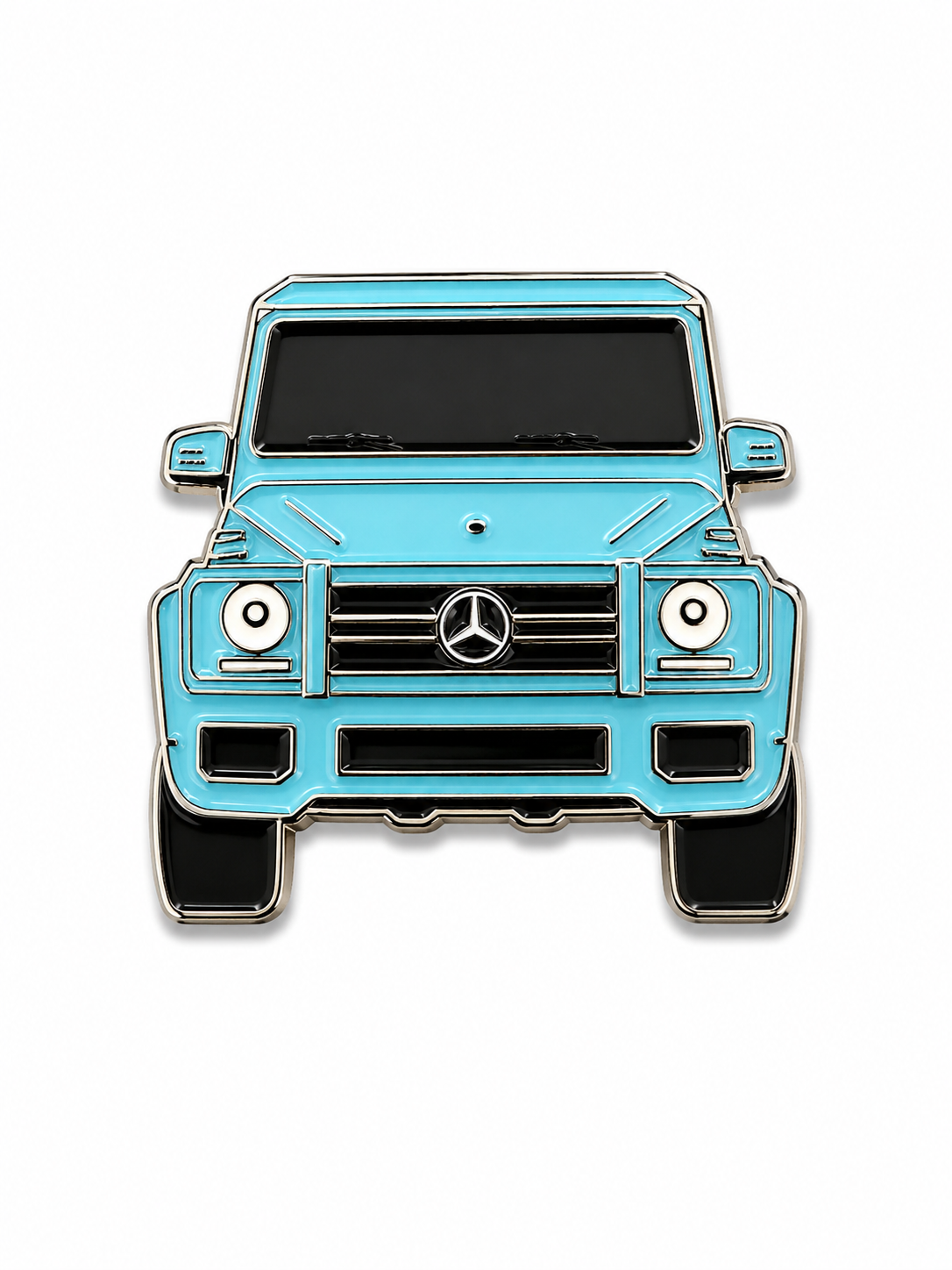 Face Front Baby Blue G-Wagon Enamel Sticker