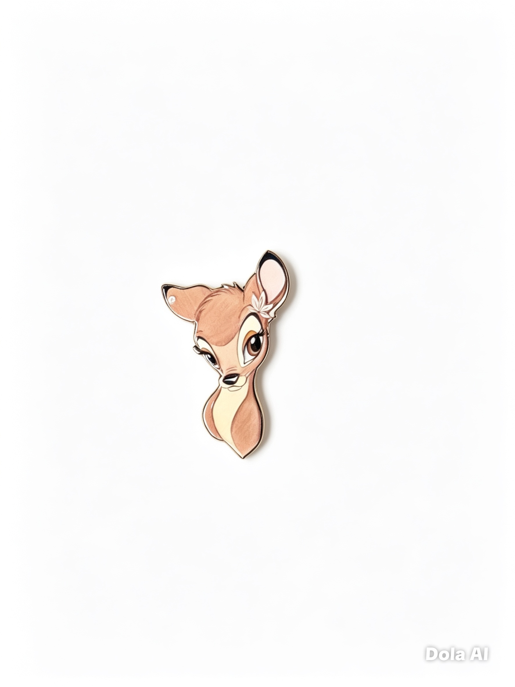 Shy Deer Enamel Sticker