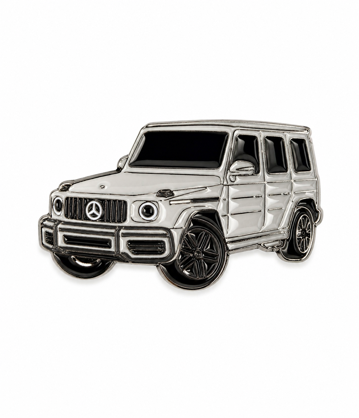 Grey G-Wagon Enamel Sticker