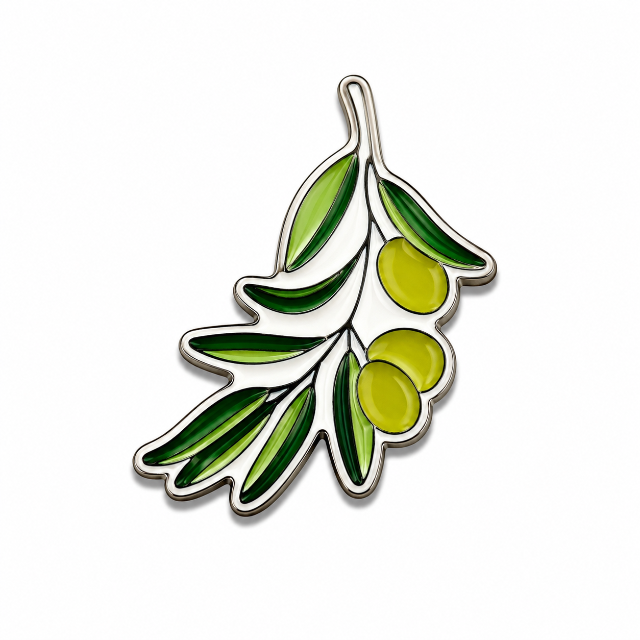 Olive Branch Enamel Sticker