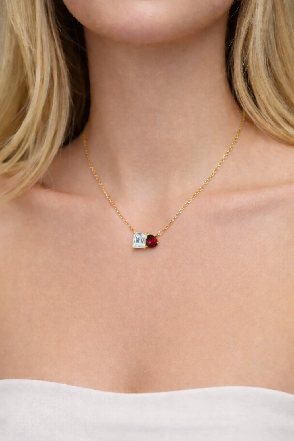 Gemstone Charm Necklace
