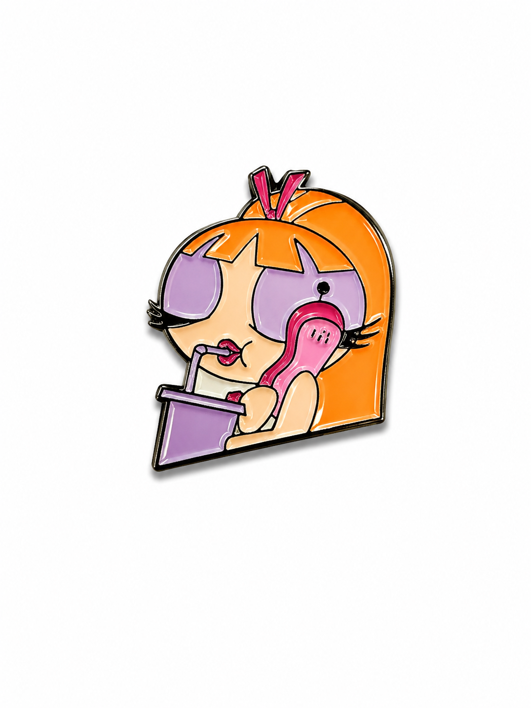 Power Puff Girl Enamel Sticker