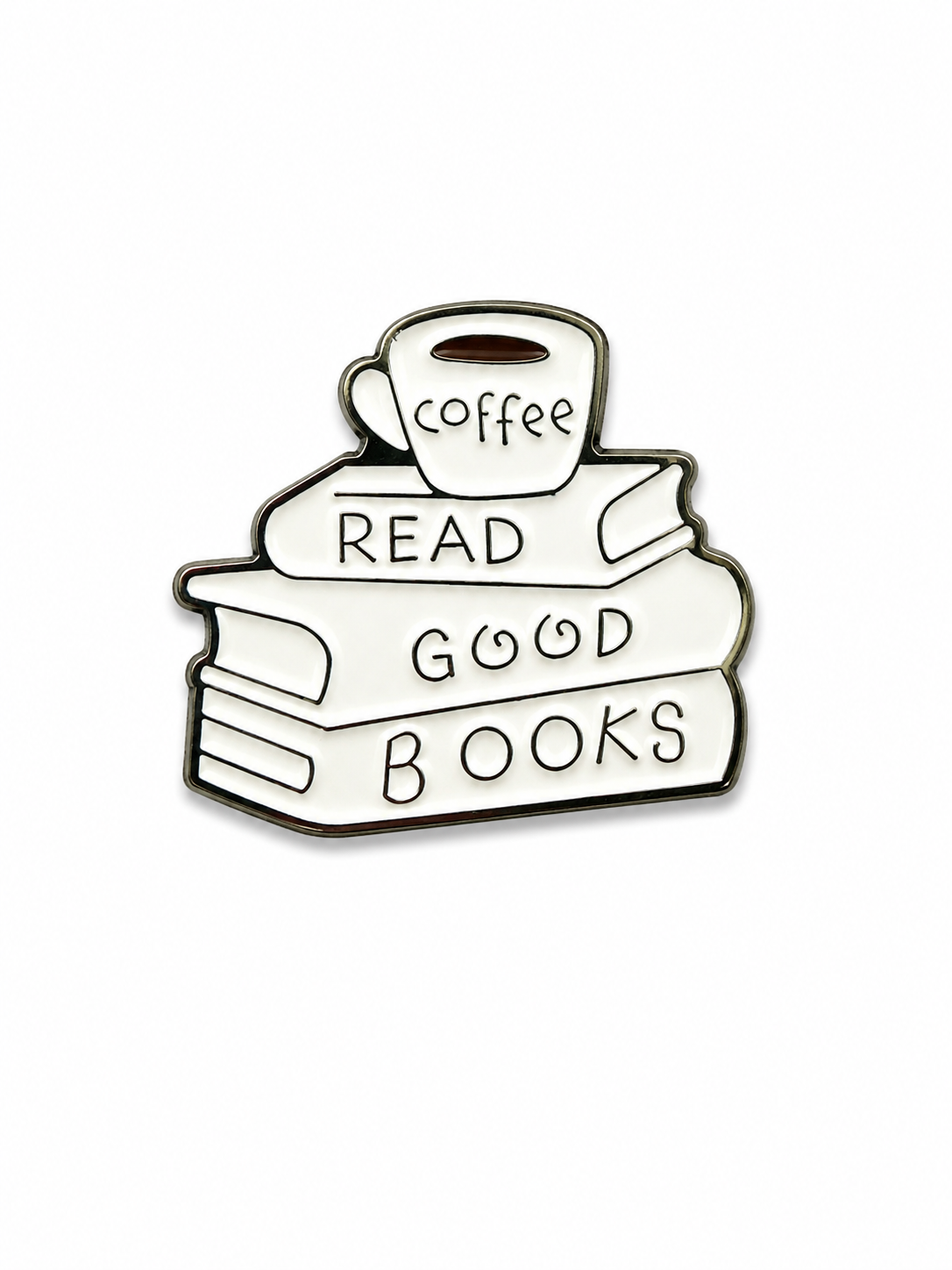Read Good Books Enamel Sticker