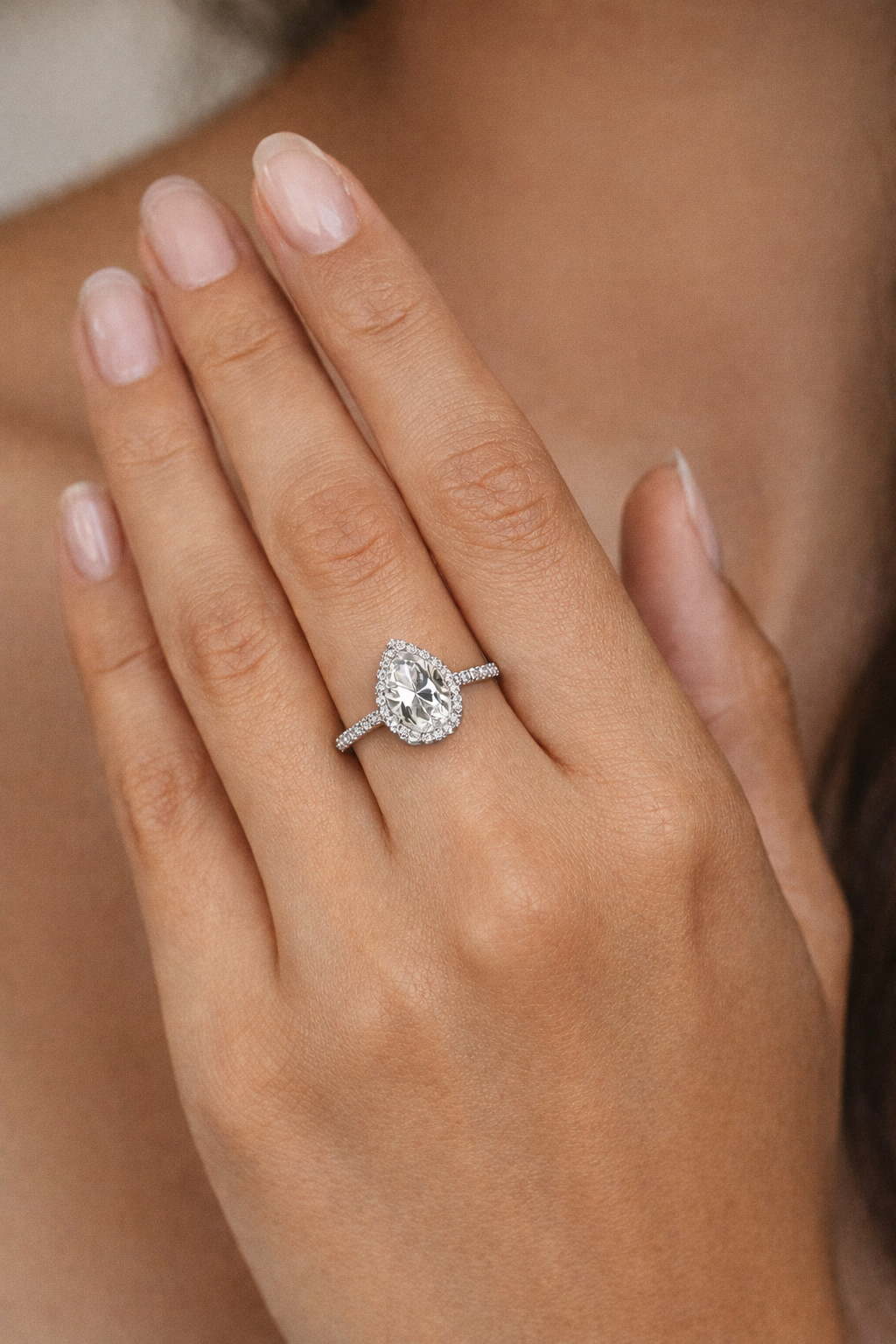 Sterling Silver Teardrop Ring