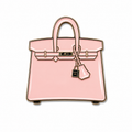 Baby Pink Birkin Bag Enamel Sticker