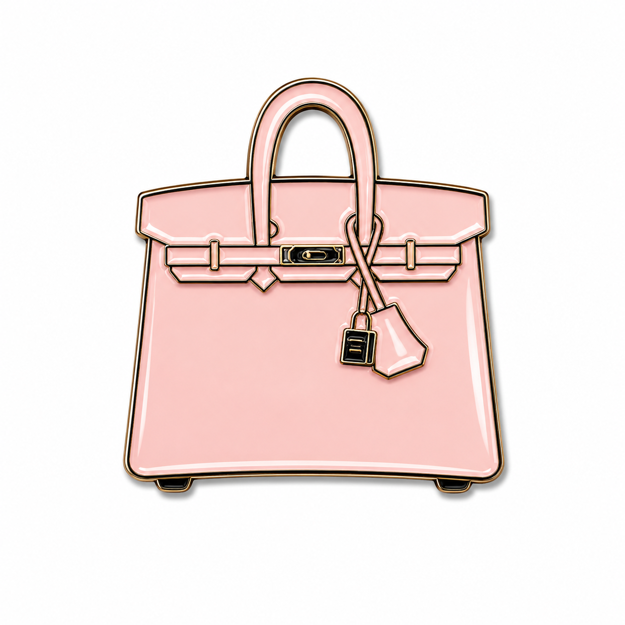 Baby Pink Birkin Bag Enamel Sticker