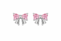 Pink Bowed Earrings