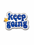 'Keep going' Enamel Sticker
