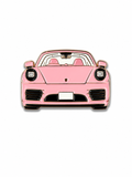 Baby Pink Porsche Enamel Sticker