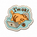 'I'm ok!' Enamel Sticker