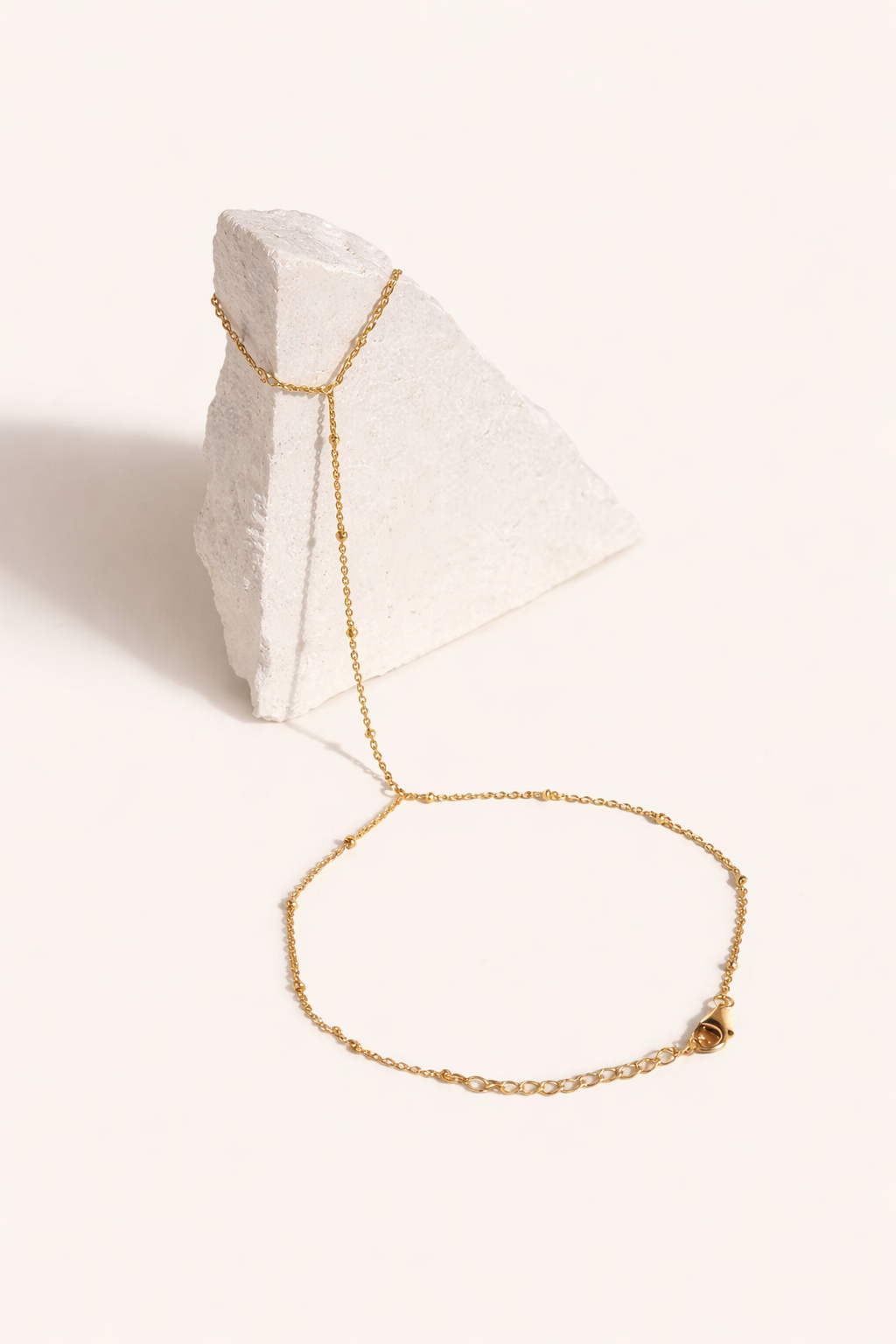 Gold Beaded Hand Chain