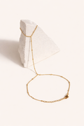 Gold Beaded Hand Chain