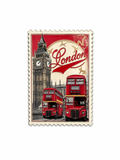 London Stamp Enamel Sticker