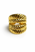 Thick Detailed Gold Ring