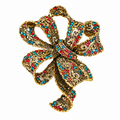 Vintage Like Ribbon Bow Brooch