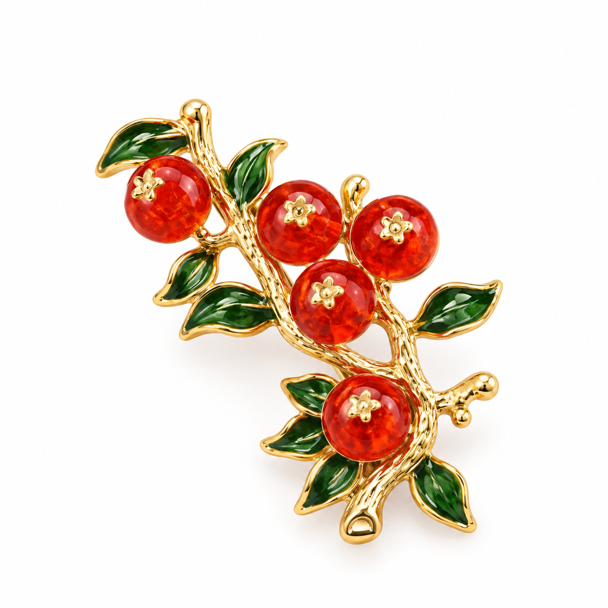 Cranberry Brooch