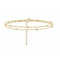 Gold Beaded Anklet