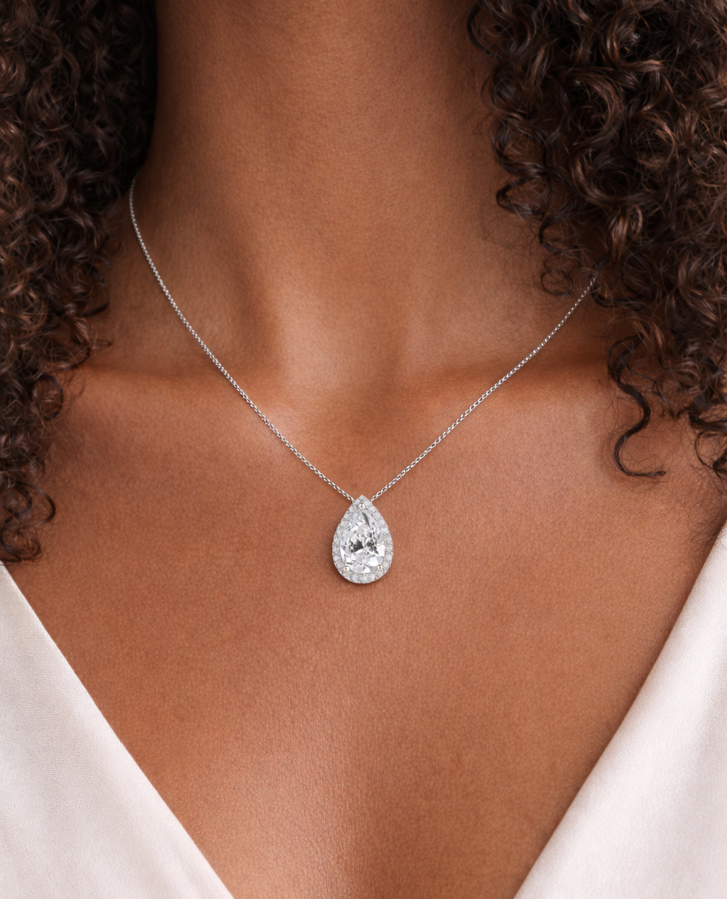 Sterling Silver Teardrop Necklace